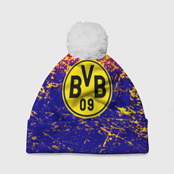 Шапка с помпоном Borussia краски, цвет: 3D-белый