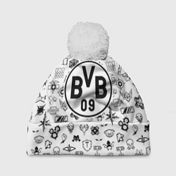 Шапка с помпоном Borussia game pattern, цвет: 3D-белый
