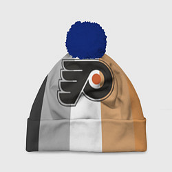 Шапка с помпоном Philadelphia Flyers, цвет: 3D-тёмно-синий