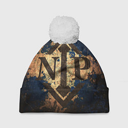 Шапка с помпоном NiP, цвет: 3D-белый