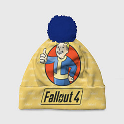 Шапка с помпоном Fallout 4: Pip-Boy, цвет: 3D-тёмно-синий