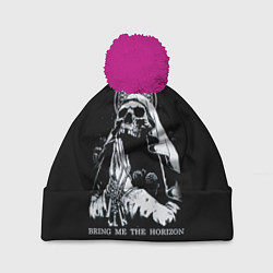 Шапка с помпоном BMTH: Skull Pray, цвет: 3D-малиновый