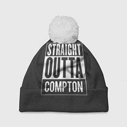 Шапка c помпоном Straight Outta Compton