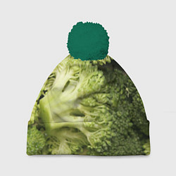 Шапка с помпоном Брокколи, цвет: 3D-зеленый