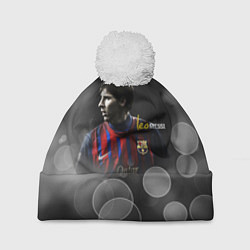 Шапка с помпоном Leo Messi, цвет: 3D-белый