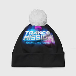 Шапка c помпоном Trancemission: Trance we love