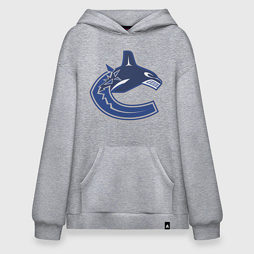 Худи оверсайз Vancouver Canucks / Меланж – фото 1