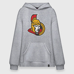Толстовка-худи оверсайз Ottawa Senators цвета меланж — фото 1