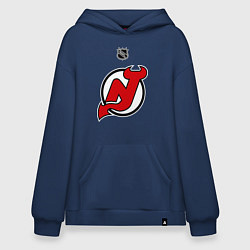 Толстовка-худи оверсайз New Jersey Devils: Kovalchuk 17, цвет: тёмно-синий