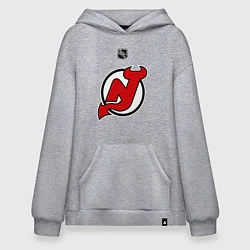 Толстовка-худи оверсайз New Jersey Devils: Kovalchuk 17, цвет: меланж