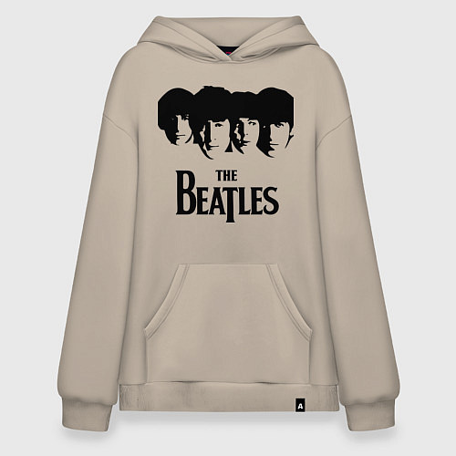 Худи оверсайз The Beatles: Faces / Миндальный – фото 1