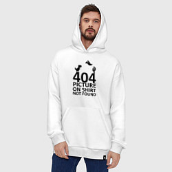 Толстовка-худи оверсайз 404, цвет: белый — фото 2