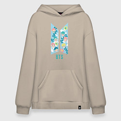 Худи оверсайз BTS Army Floral