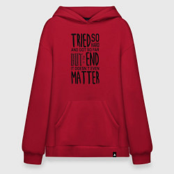 Толстовка-худи оверсайз Linkin Park: Tried so Hard, цвет: красный