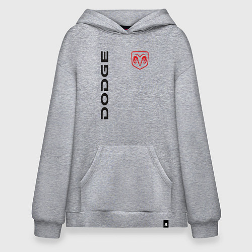 Худи оверсайз Dodge Style / Меланж – фото 1