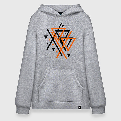 Худи оверсайз Paul van Dyk: Chaos / Меланж – фото 1