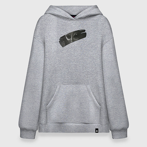 Худи оверсайз Alien433 / Меланж – фото 1