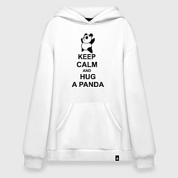 Худи оверсайз Keep Calm & Hug A Panda