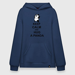 Худи оверсайз Keep Calm & Hug A Panda