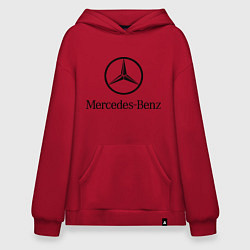 Толстовка-худи оверсайз Logo Mercedes-Benz, цвет: красный