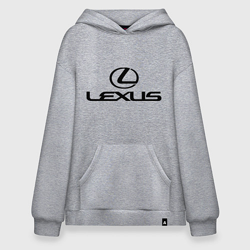 Худи оверсайз Lexus logo / Меланж – фото 1