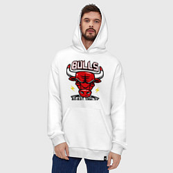 Толстовка-худи оверсайз Chicago Bulls est. 1966, цвет: белый — фото 2