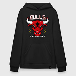 Толстовка-худи оверсайз Chicago Bulls est. 1966, цвет: черный