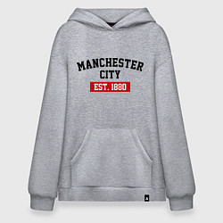 Худи оверсайз FC Manchester City Est. 1880