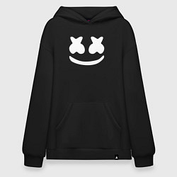 Толстовка-худи оверсайз Marshmello, цвет: черный