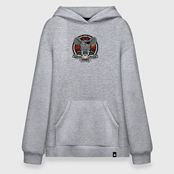 Толстовка-худи оверсайз Biker Mice from Mars - Modo, цвет: меланж