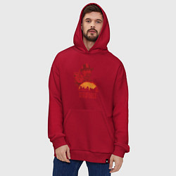 Толстовка-худи оверсайз Red Dead Redemption 2, цвет: красный — фото 2