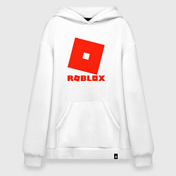Толстовка-худи оверсайз Roblox Logo, цвет: белый