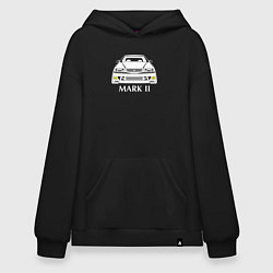 Толстовка-худи оверсайз Toyota Mark2 JZX100, цвет: черный