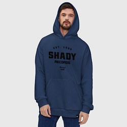 Толстовка-худи оверсайз Shady records, цвет: тёмно-синий — фото 2