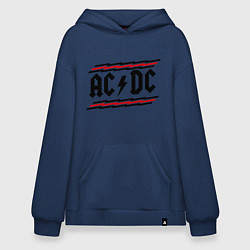 Толстовка-худи оверсайз AC/DC Voltage, цвет: тёмно-синий