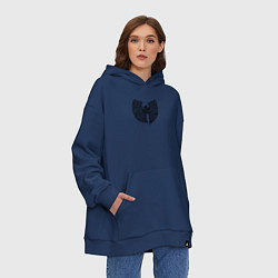 Толстовка-худи оверсайз WU TANG CLAN, цвет: тёмно-синий — фото 2