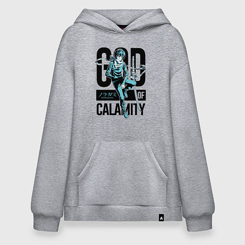 Худи оверсайз God of Calamity / Меланж – фото 1