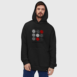 Толстовка-худи оверсайз TOP: Blurryface, цвет: черный — фото 2