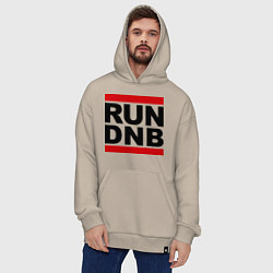 Толстовка-худи оверсайз RUN DNB, цвет: миндальный — фото 2