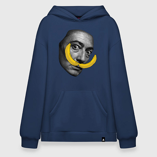 Худи оверсайз Дали с бананами / Тёмно-синий – фото 1