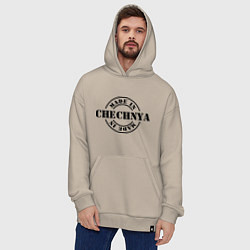 Толстовка-худи оверсайз Made in Chechnya, цвет: миндальный — фото 2