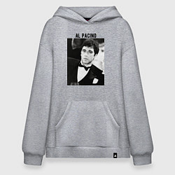 Толстовка-худи оверсайз Аль Пачино, цвет: меланж