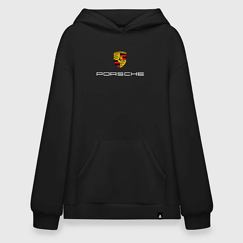 Худи оверсайз PORSCHE / Черный – фото 1