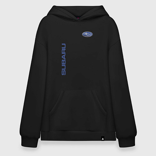 Худи оверсайз SUBARU / Черный – фото 1