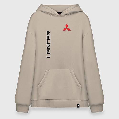 Худи оверсайз MITSUBISHI LANCER / Миндальный – фото 1