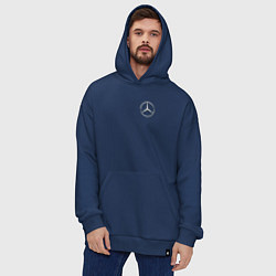 Толстовка-худи оверсайз MERCEDES-BENZ, цвет: тёмно-синий — фото 2