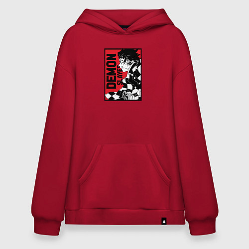 Худи оверсайз KIMETSU NO YAIBA / Красный – фото 1