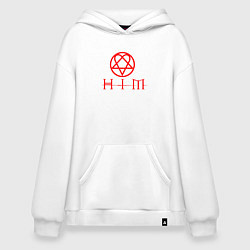 Худи оверсайз HIM LOGO RED