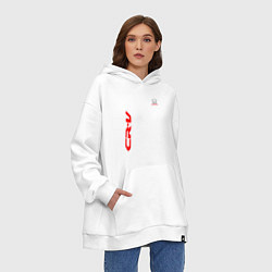 Толстовка-худи оверсайз Honda CR-V Z, цвет: белый — фото 2
