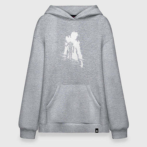 Худи оверсайз Поднятие уровня в одиночку / Меланж – фото 1